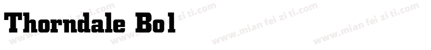 Thorndale Bold字体转换